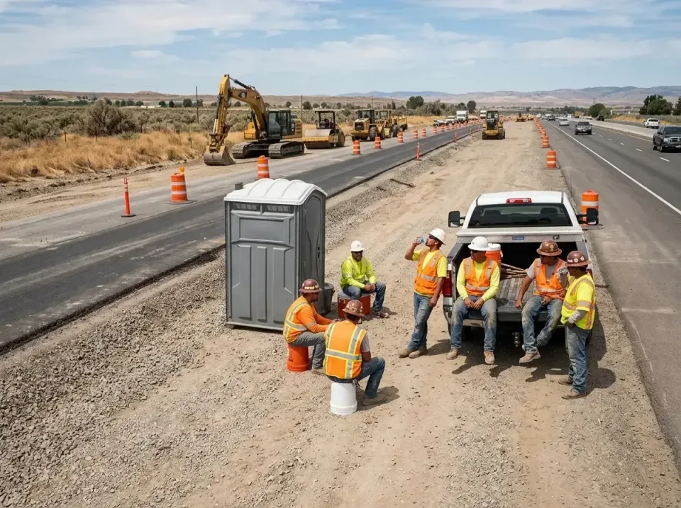 highway-road-construction-crew-007 — frequently asked questions, Porta Potty and Restroom Rentals in Breese, IL